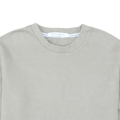 Calvin Klein Jeans Men's Grey Knit Pullover Sweatshirt M