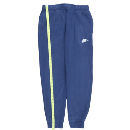 Nike Men's Blue Fleece Sweatpants M Regular Fit Elastic Waist