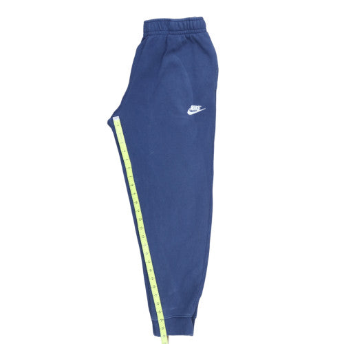 Nike Men's Blue Fleece Sweatpants M Regular Fit Elastic Waist