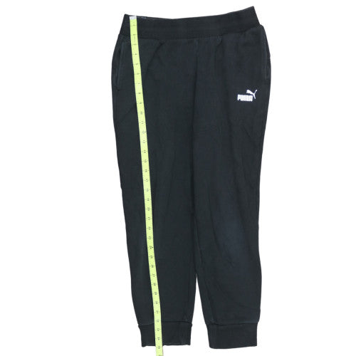 Puma Men’s Black Jogger Sweatpants M Regular Fit Tapered Cotton Blend