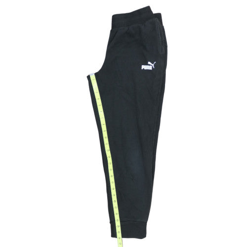 Puma Men’s Black Jogger Sweatpants M Regular Fit Tapered Cotton Blend