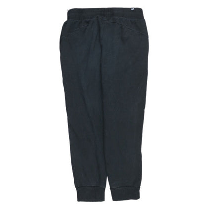 Puma Men’s Black Jogger Sweatpants M Regular Fit Tapered Cotton Blend