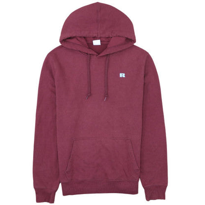 Russell Athletic Men's Red Pullover Hoodie Size M Fleece Logo