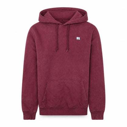 Russell Athletic Men's Red Pullover Hoodie Size M Fleece Logo