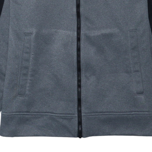 The North Face Men Grey Full Zip Hoodie Fleece Jacket M