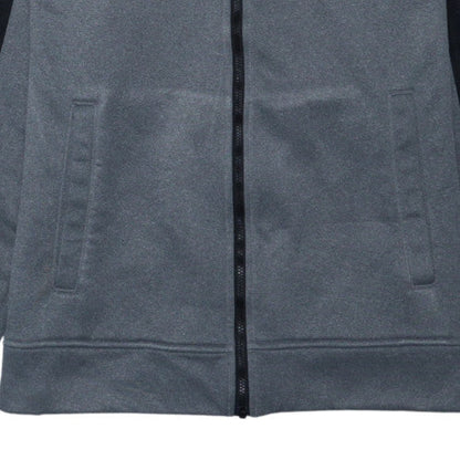 The North Face Men Grey Full Zip Hoodie Fleece Jacket M