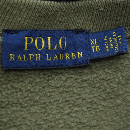 Polo Ralph Lauren Womens Khaki Green XL Sweatshirt Crew Neck Pullover