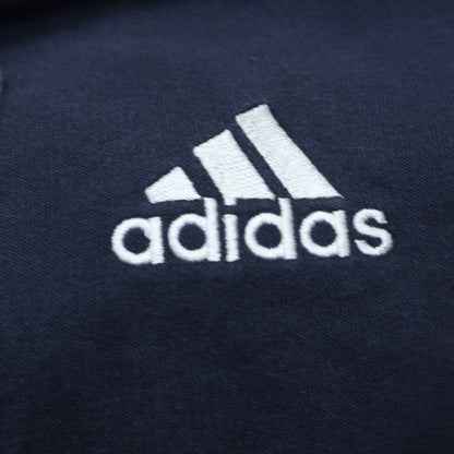 Adidas Mens Blue Pullover Hoodie L Regular Fit Fleece Sweatshirt