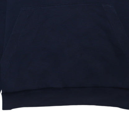 Adidas Mens Blue Pullover Hoodie L Regular Fit Fleece Sweatshirt