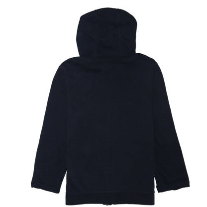 Nike Boys Black Full Zip Hoodie XL 158-170cm Fleece Lined Casual Top