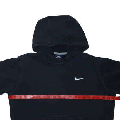 Nike Women Black Hoodie M Cotton Blend Pullover Sweatshirt