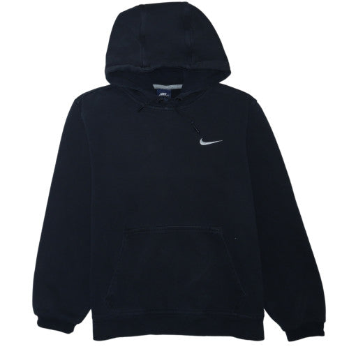 Nike Women Black Hoodie M Cotton Blend Pullover Sweatshirt