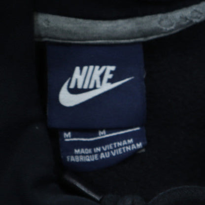 Nike Women Black Hoodie M Cotton Blend Pullover Sweatshirt