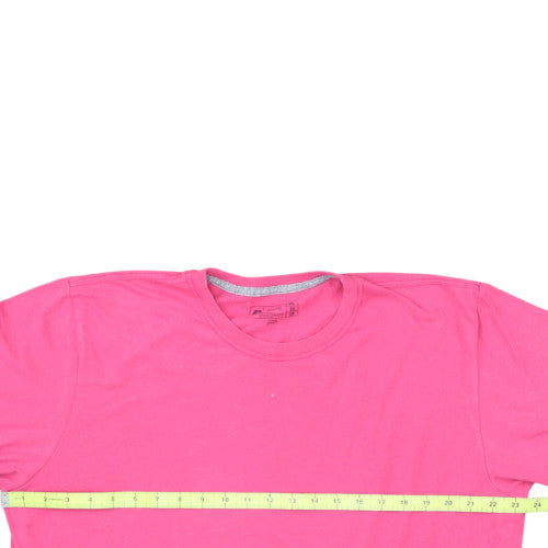 Russell Athletic Mens Pink Crew Neck Short Sleeve T-Shirt XL Classic Fit
