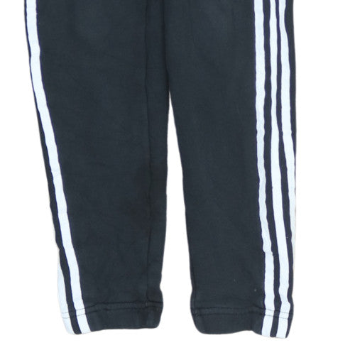 Adidas Womens Black Jogger Trousers Size 8 Cotton Blend Sportswear