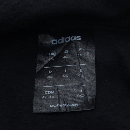 Adidas Men's Black 4XL Pullover Hoodie with Red Logo