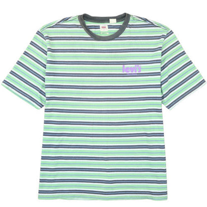 Levi's Men’s Multicoloured Striped Crew Neck Cotton T-Shirt L