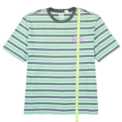 Levi's Men’s Multicoloured Striped Crew Neck Cotton T-Shirt L