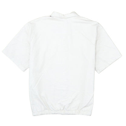 Nike Men's White Cotton Short Sleeve Button-Up Shirt Size L