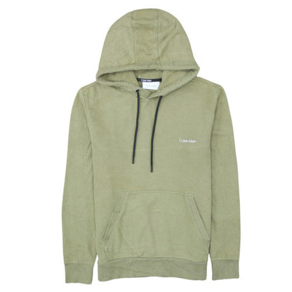 Calvin Klein Men's Green Pullover Hoodie Size M Regular Fit