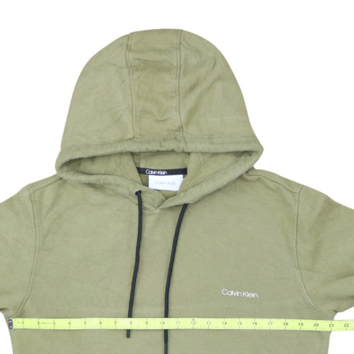 Calvin Klein Men's Green Pullover Hoodie Size M Regular Fit