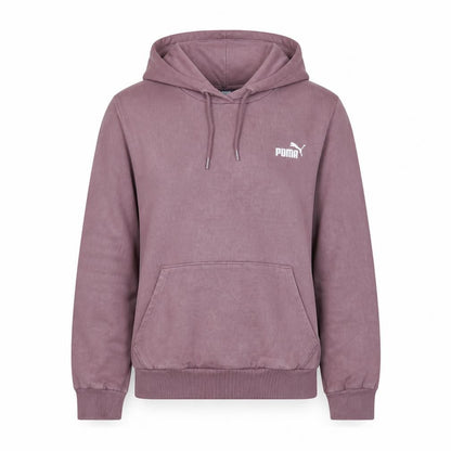 Puma Women's Mauve Pullover Hoodie Size M Embroidered Logo Cotton Blend