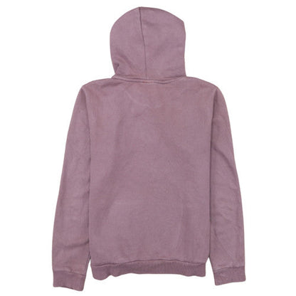 Puma Women's Mauve Pullover Hoodie Size M Embroidered Logo Cotton Blend
