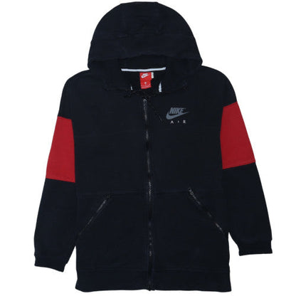 Nike Air Men's Black Red Full Zip Hoodie Size M Sportswear