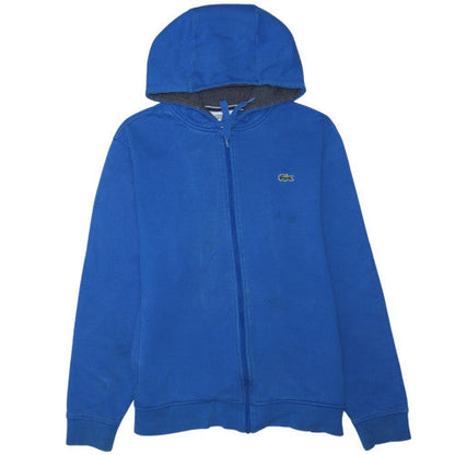 Lacoste Men's Blue Full Zip Hoodie XL Fleece Sweatshirt