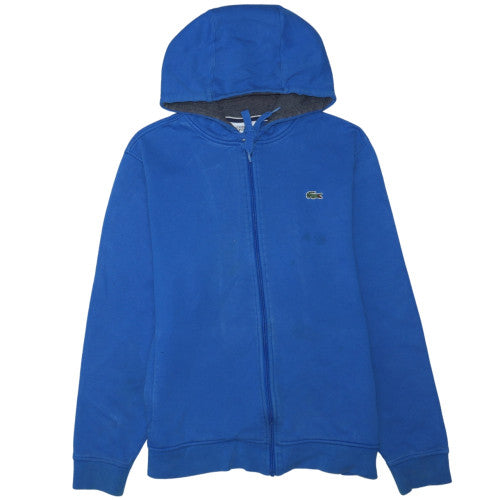 Lacoste Men's Blue Full Zip Hoodie XL Fleece Sweatshirt