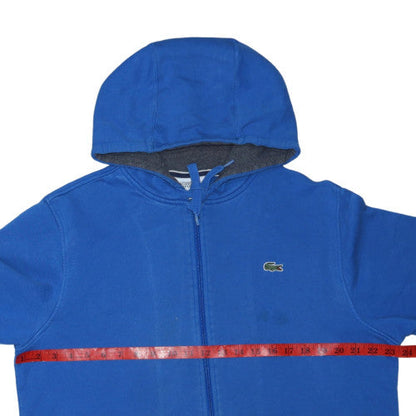 Lacoste Men's Blue Full Zip Hoodie XL Fleece Sweatshirt