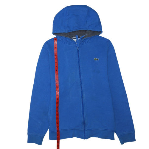 Lacoste Men's Blue Full Zip Hoodie XL Fleece Sweatshirt