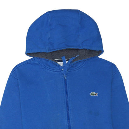 Lacoste Men's Blue Full Zip Hoodie XL Fleece Sweatshirt