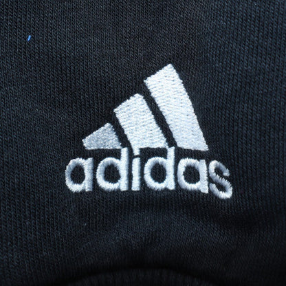 Adidas Mens Black XS Pullover Hoodie Embroidered Logo Lightweight
