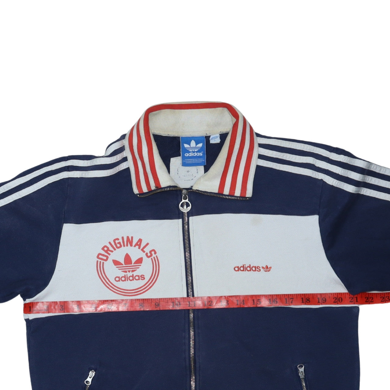 Adidas Originals Men's Navy Blue Full Zip Sweatshirt Small