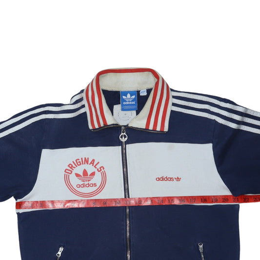 Adidas Originals Men's Navy Blue Full Zip Sweatshirt Small
