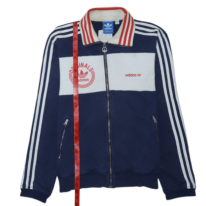 Adidas Originals Men's Navy Blue Full Zip Sweatshirt Small
