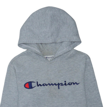 Champion Womens Grey Pullover Hoodie Medium Athletic Fit