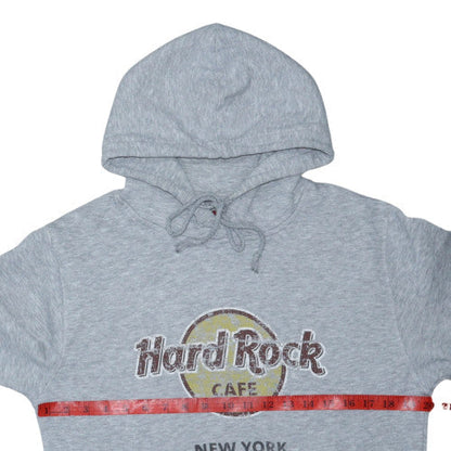 Hard Rock Cafe New York Womens Grey Pullover Hoodie Size M