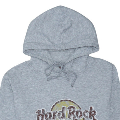Hard Rock Cafe New York Womens Grey Pullover Hoodie Size M