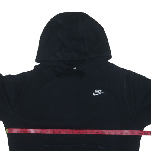Nike Women's Black Pullover Hoodie Medium Cotton Blend Logo Sportswear