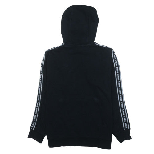 Nike Women's Black Pullover Hoodie Medium Cotton Blend Logo Sportswear