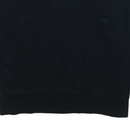 Nike Women's Black Pullover Hoodie Medium Cotton Blend Logo Sportswear