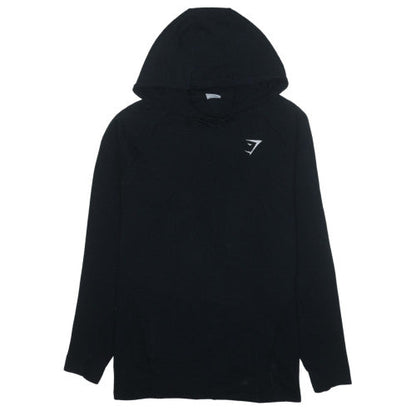 Gymshark Women Black XL Pullover Hoodie with Logo