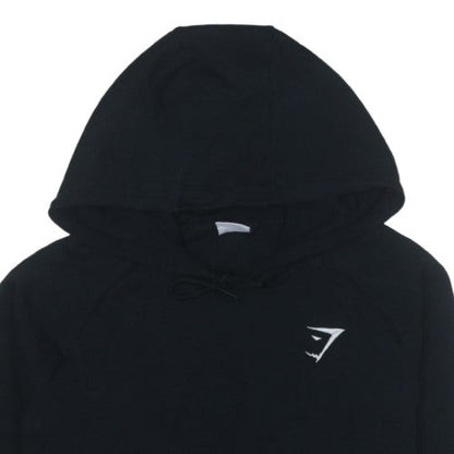 Gymshark Women Black XL Pullover Hoodie with Logo