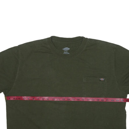 Dickies Men's Green XL Short Sleeve Crew Neck Cotton T-Shirt
