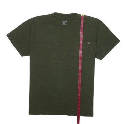 Dickies Men's Green XL Short Sleeve Crew Neck Cotton T-Shirt