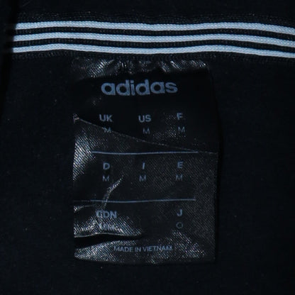 Adidas Men’s Black Pullover Hoodie M Logo 3-Stripes Sportswear