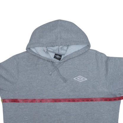 Umbro Men's Grey 2XL Pullover Hoodie Fleece Sweatshirt