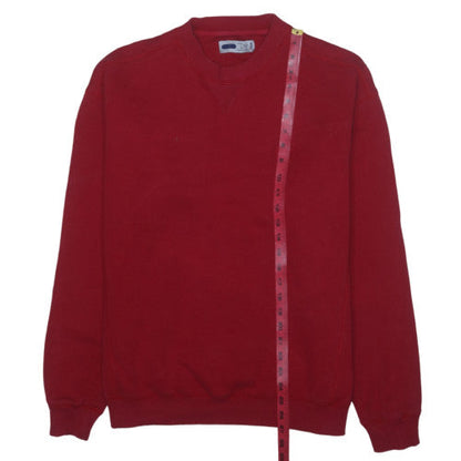 Fila Mens Red Crew Neck Sweatshirt L Classic Cotton